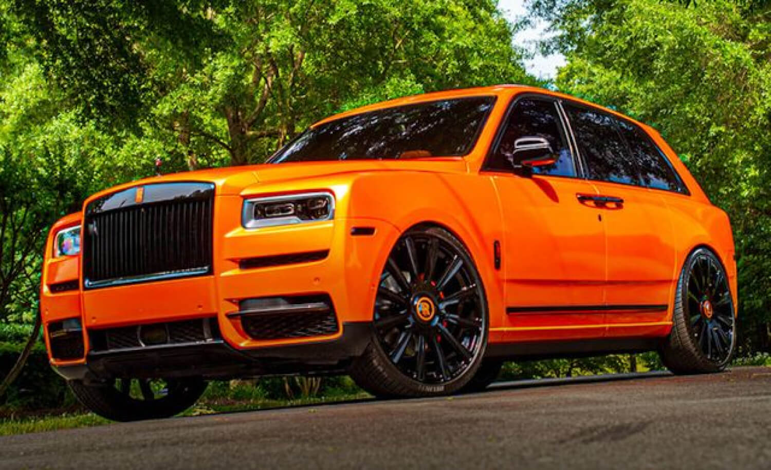 Orange Luxury Car